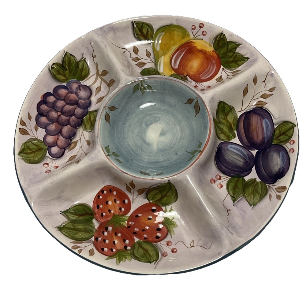 Black Forest Fruits Chip & Dip Serving Tray Heritage Mint